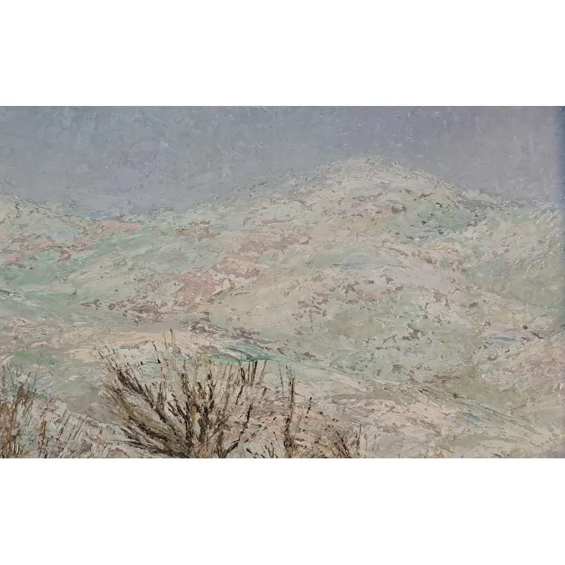 Vicenç Miralles Gacia (1912-1993). Óleo sobre tabla. Paisaje nevado, Arte y Pintura · vista 7/12