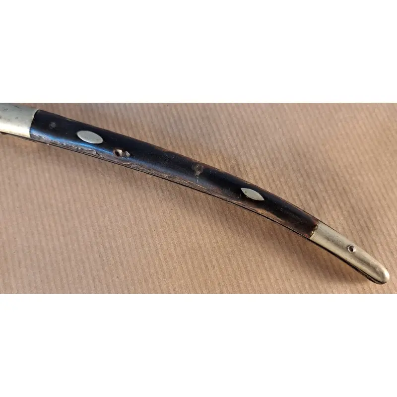 Navaja española siglo XIX de asta y acero, gran tamaño, 27,5 cm abierta, Siglo XIX · vista 7/8