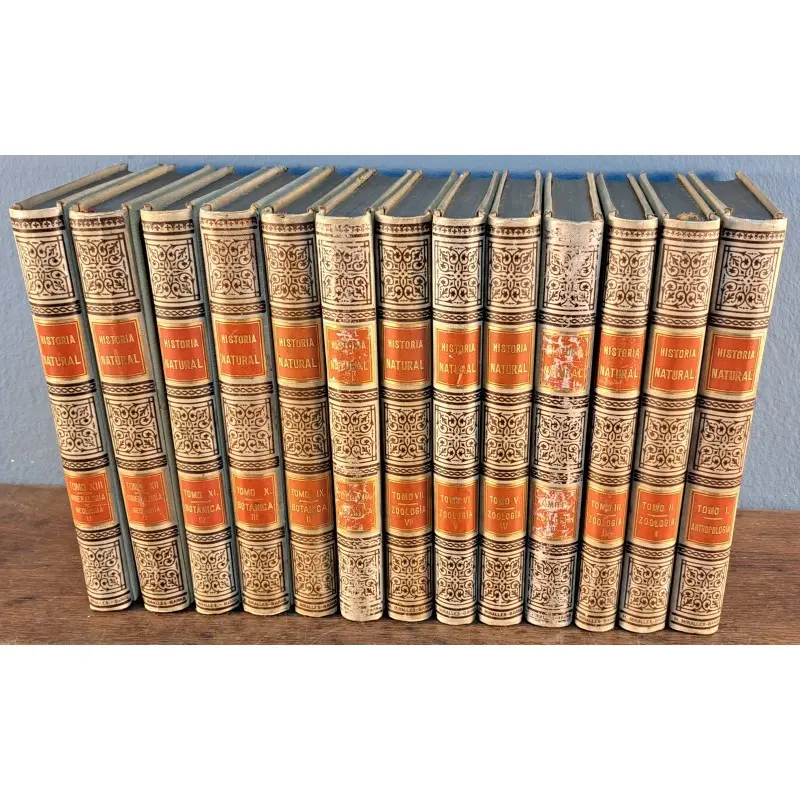 Historia natural 1891 - colección completa 13 tomos - antropología, zoología, botánica y geología, Curiosidade · vista 2/12