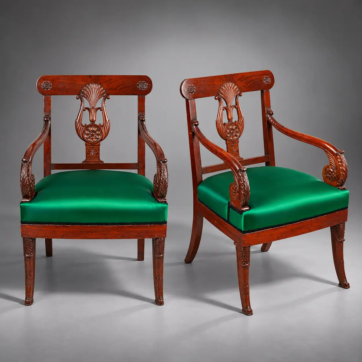 Pareja de sillones Imperio · vista 2/7