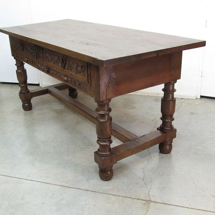 Mesa antigua de refectorio, Armarios y Vitrinas, Siglo XVII · vista 4/6