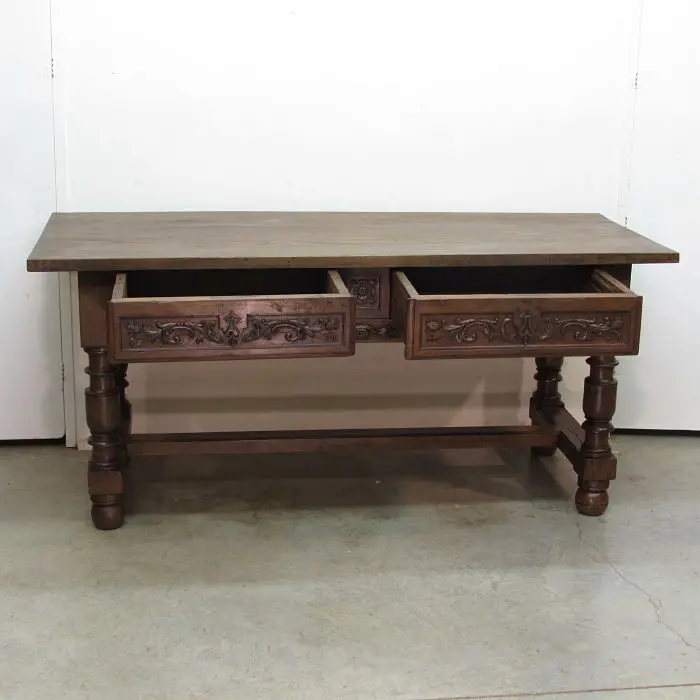 Mesa antigua de refectorio, Armarios y Vitrinas, Siglo XVII · vista 6/6