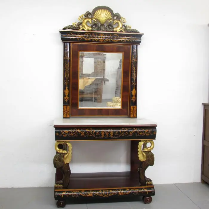 Consola antigua con espejo, Espejos y Marcos