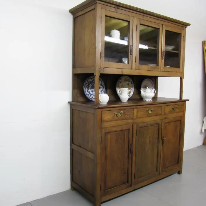 Alacena antigua restaurada de madera de roble, Armarios y Vitrinas · vista 2/4