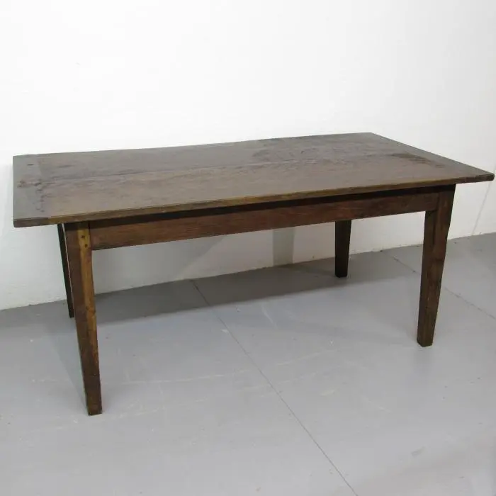 Mesa rústica de roble antiguo, Mesas · vista 3/4