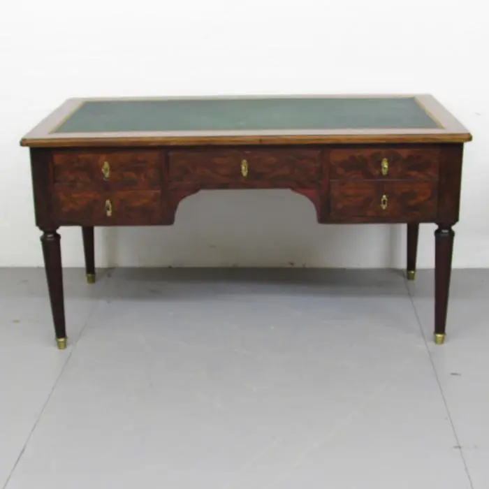 Mesa escritorio antigua de caoba, Cómodas y Escritorios, Siglo I