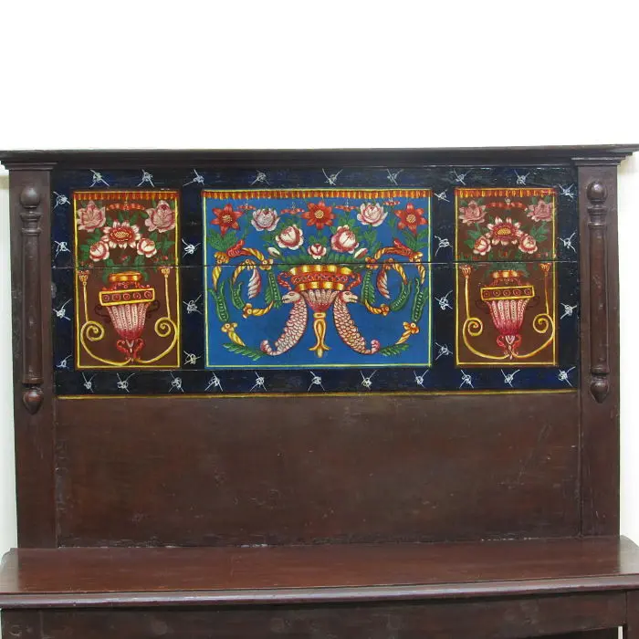 Banco antiguo pintado, Sillas y Asientos · vista 3/4