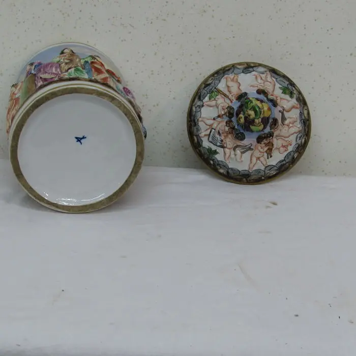 Tarro antiguo de porcelana, Cerámica y Alfarería · vista 4/4