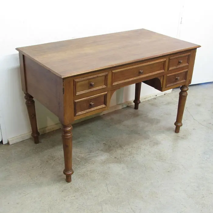 Mesa escritorio antigua restaurada, Cómodas y Escritorios · vista 3/3