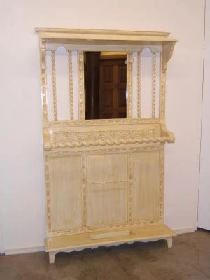 Paragüero perchero antiguo pintado