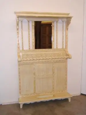 Paragüero perchero antiguo pintado