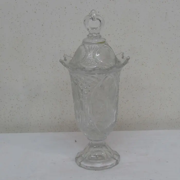 Bombonera antigua de cristal, Cerámica y Alfarería