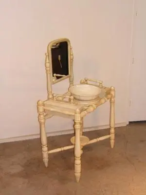 Lavabo antiguo pintado · vista 3/3