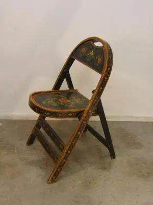 Silla antigua pintada, Sillas y Asientos · vista 2/3