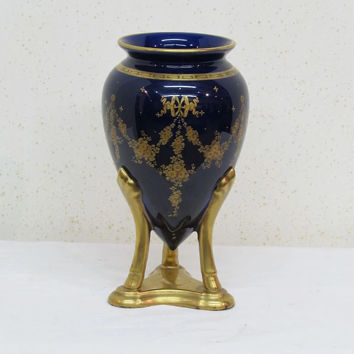 Jarrón antiguo de porcelana azul, Cerámica y Alfarería