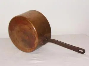 Cazo antiguo de cobre, Herrería y Metal · vista 2/2