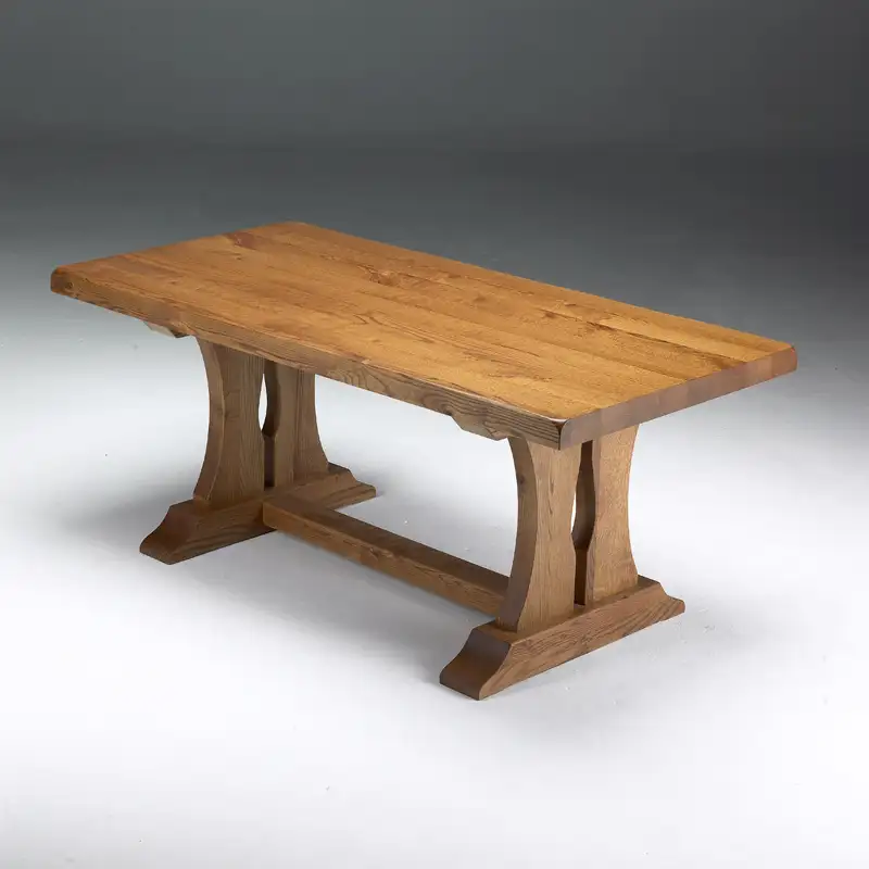 Mesa rústica de roble macizo