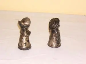 Pareja de saleros antiguos, Objetos Decorativos · vista 2/2