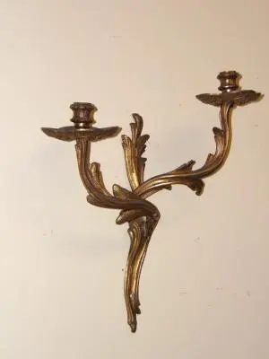 Pareja de apliques de bronce, Iluminación · vista 2/2