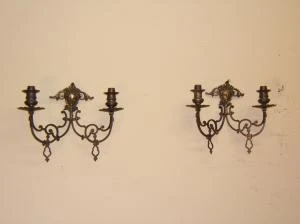 Pareja de apliques antiguos, Iluminación
