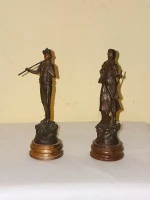 Pareja de calaminas antiguas