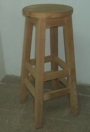 Banqueta rústica alta