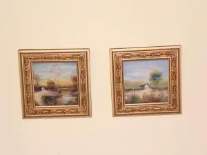 Pareja de pinturas antiguas