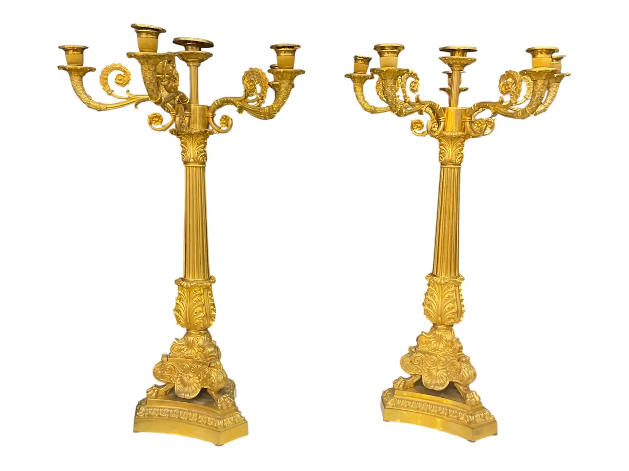 Pareja de Candelabros Estilo Napoleón III